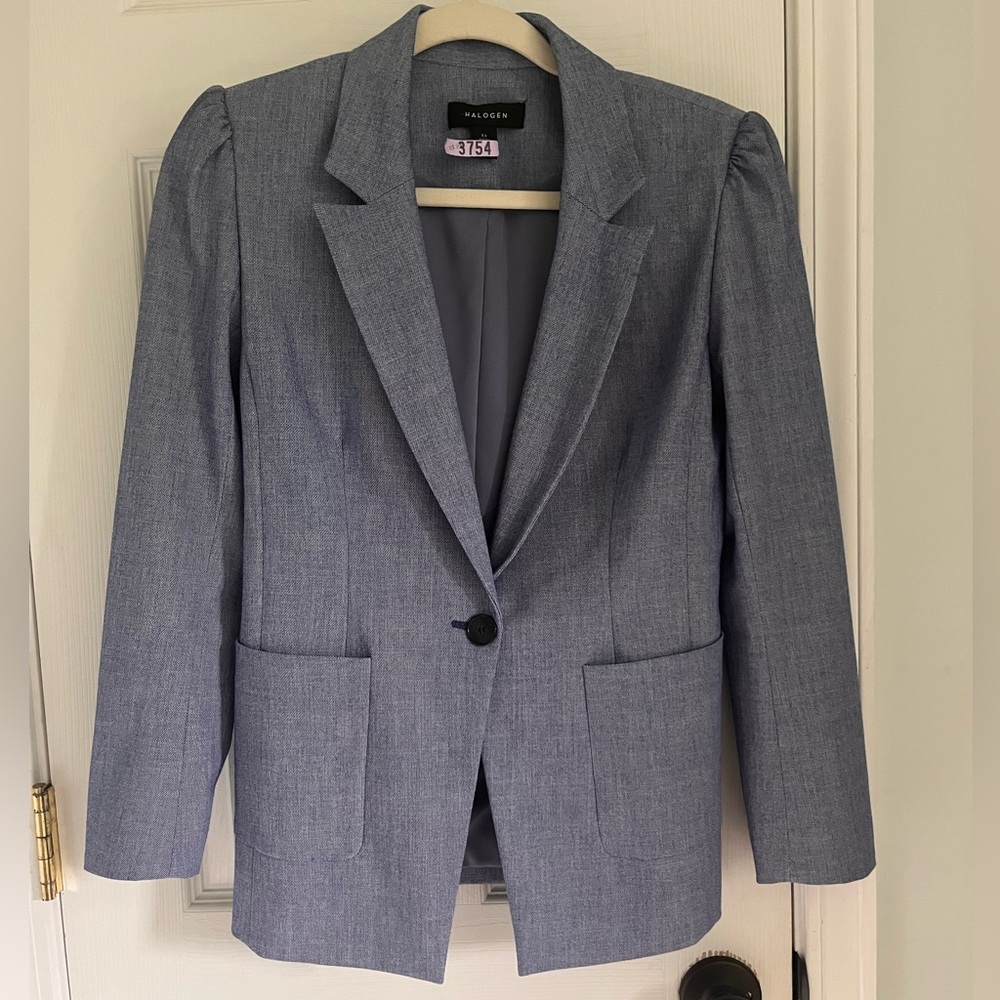 Halogen blazer in light blue